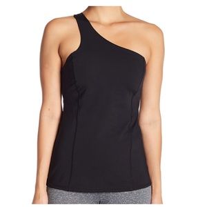 NWT! ZELLA One Shoulder Laser Cut Workout Tank XL